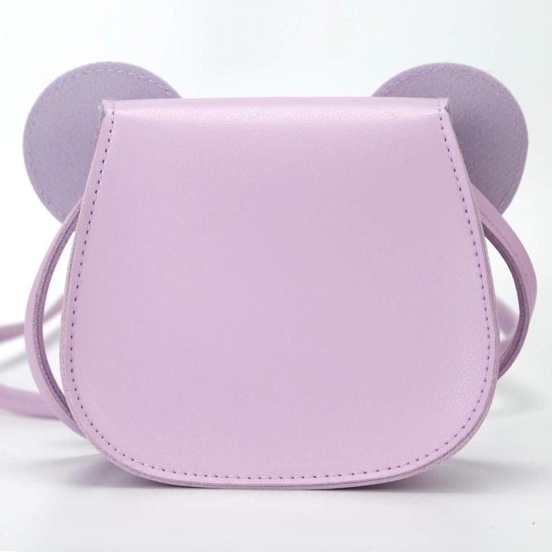 QiMing Little Mouse Ear Bow Crossbody Purse,PU Shoulder Handbag for Kids Girls Toddlers - Image 4