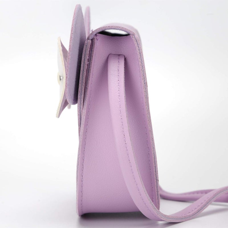 QiMing Little Mouse Ear Bow Crossbody Purse,PU Shoulder Handbag for Kids Girls Toddlers - Image 3
