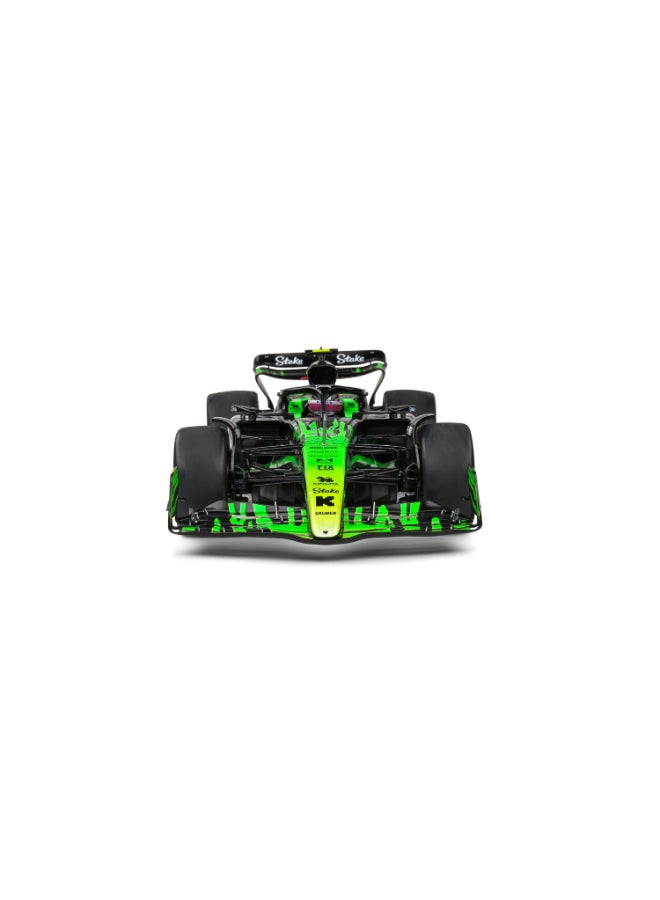 Solido KICK Sauber F1 Team C44 Las Vegas GP 2024 V. Bottas Diecast Model Car, 1:18 Scale Formula 1 Race Car, Black Collector Display Model with Directional Wheels and No Openings - Image 2