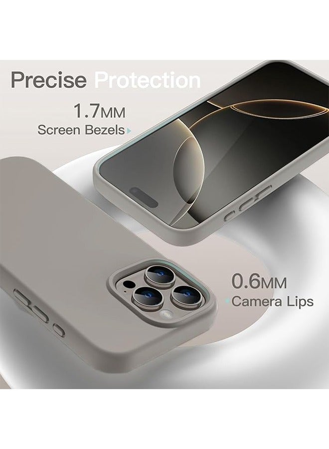 جراب سيليكون لهاتف iPhone 16 Pro، جراب حماية كامل للجسم بملمس حريري ناعم، غطاء مقاوم للصدمات - Image 5