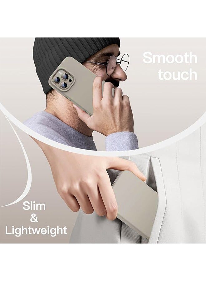 جراب سيليكون لهاتف iPhone 16 Pro، جراب حماية كامل للجسم بملمس حريري ناعم، غطاء مقاوم للصدمات - Image 4