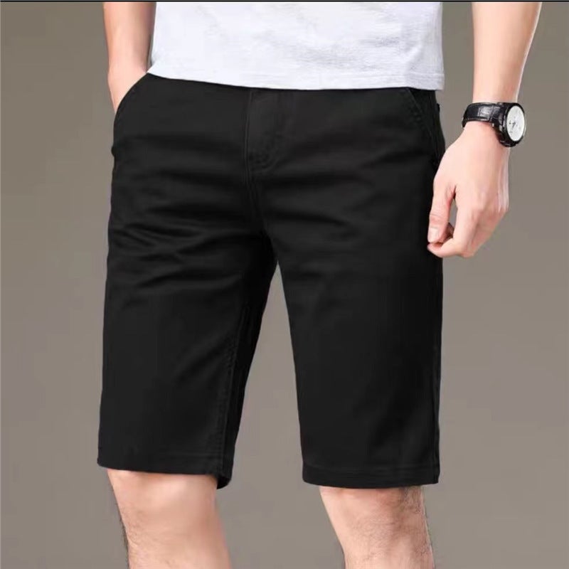 Summer Thin Multi-Pocket Tooling Denim Shorts Mens Loose Straight Five-point Korean Style Trendy Casual Mid-length Pants Black xk#074 shorts high quality 