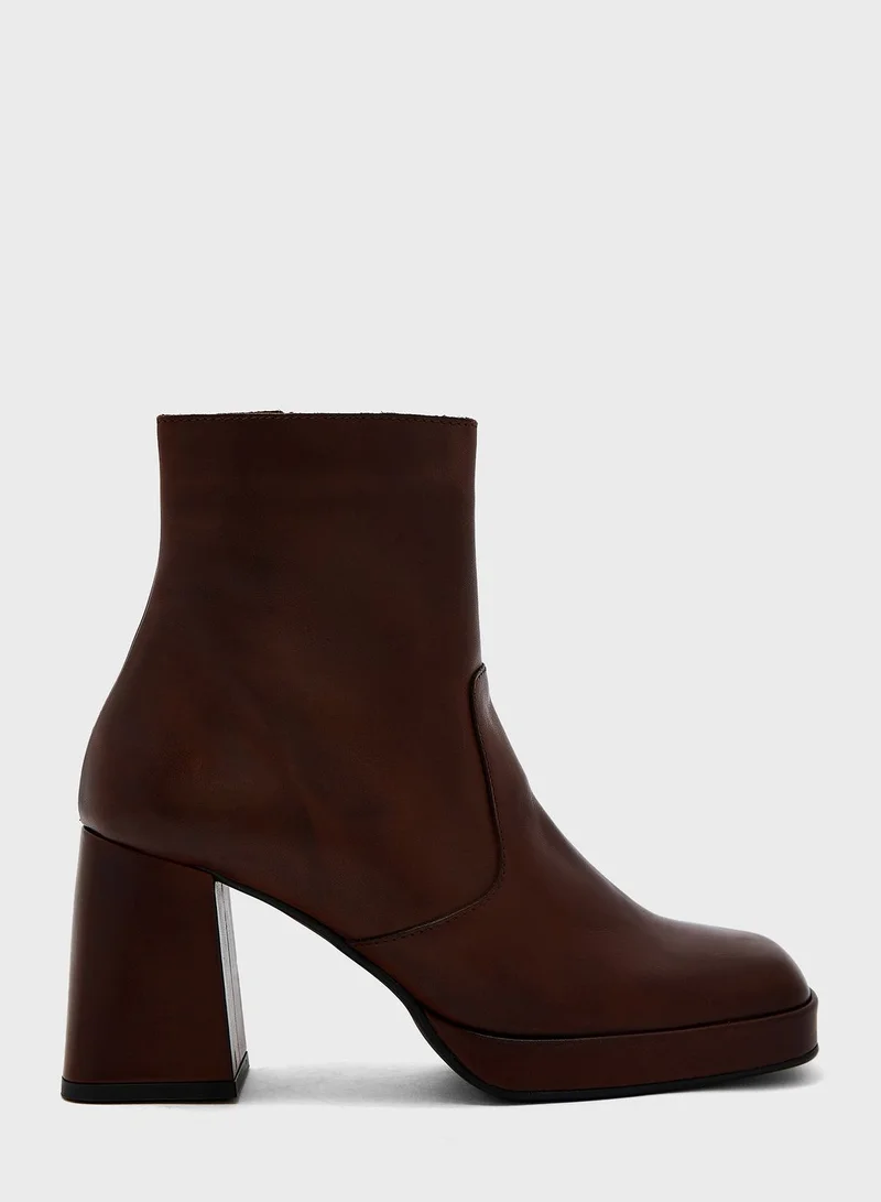 VERO MODA Squared High Heel Ankle Boot