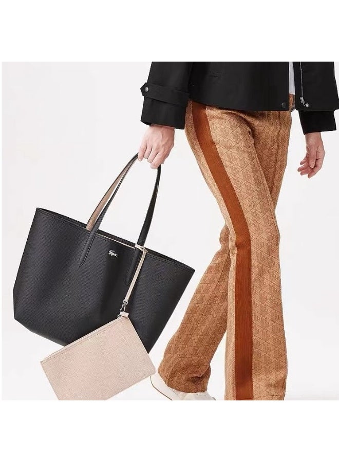 لاكوست حقيبة يد نسائية من لاكوست، ذات وجهين وسعة كبيرة، متعددة الاستخدامات، أنيقة - Image 3