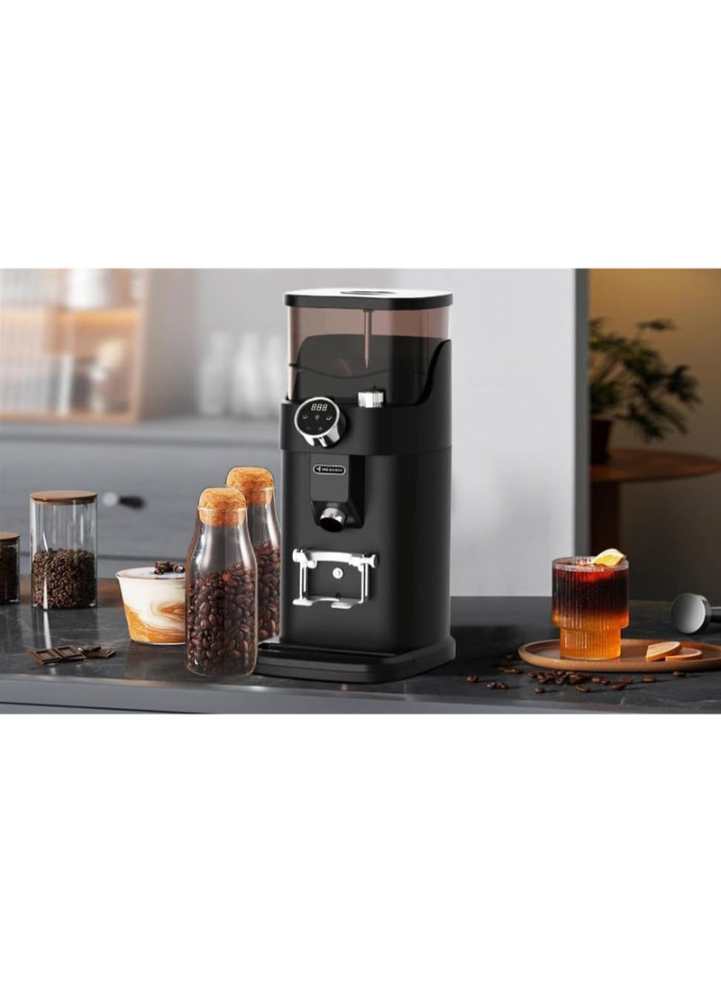 MEBASHI Digital Coffee Grinder with Touch Screen, 1.2 kg Hopper, 64mm Stainless Steel Blade, (ME-CG2304), 450W, Black - Image 4
