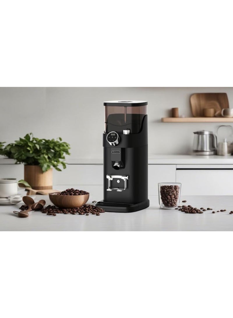 MEBASHI Digital Coffee Grinder with Touch Screen, 1.2 kg Hopper, 64mm Stainless Steel Blade, (ME-CG2304), 450W, Black - Image 3