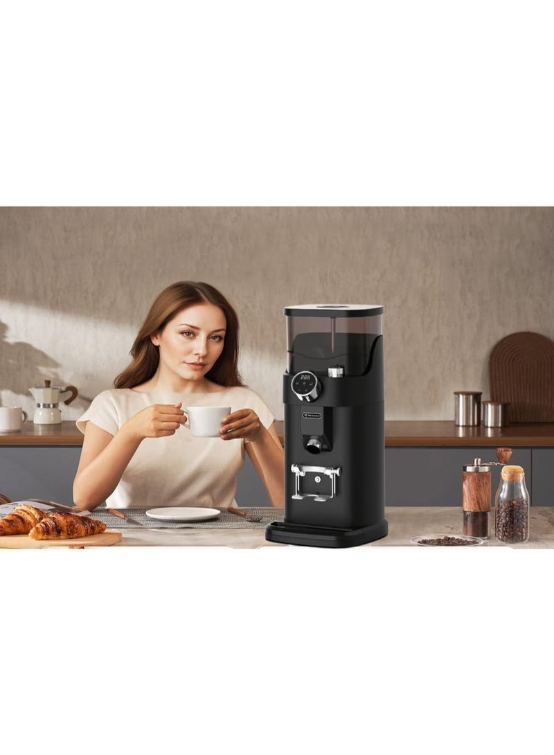 MEBASHI Digital Coffee Grinder with Touch Screen, 1.2 kg Hopper, 64mm Stainless Steel Blade, (ME-CG2304), 450W, Black - Image 2