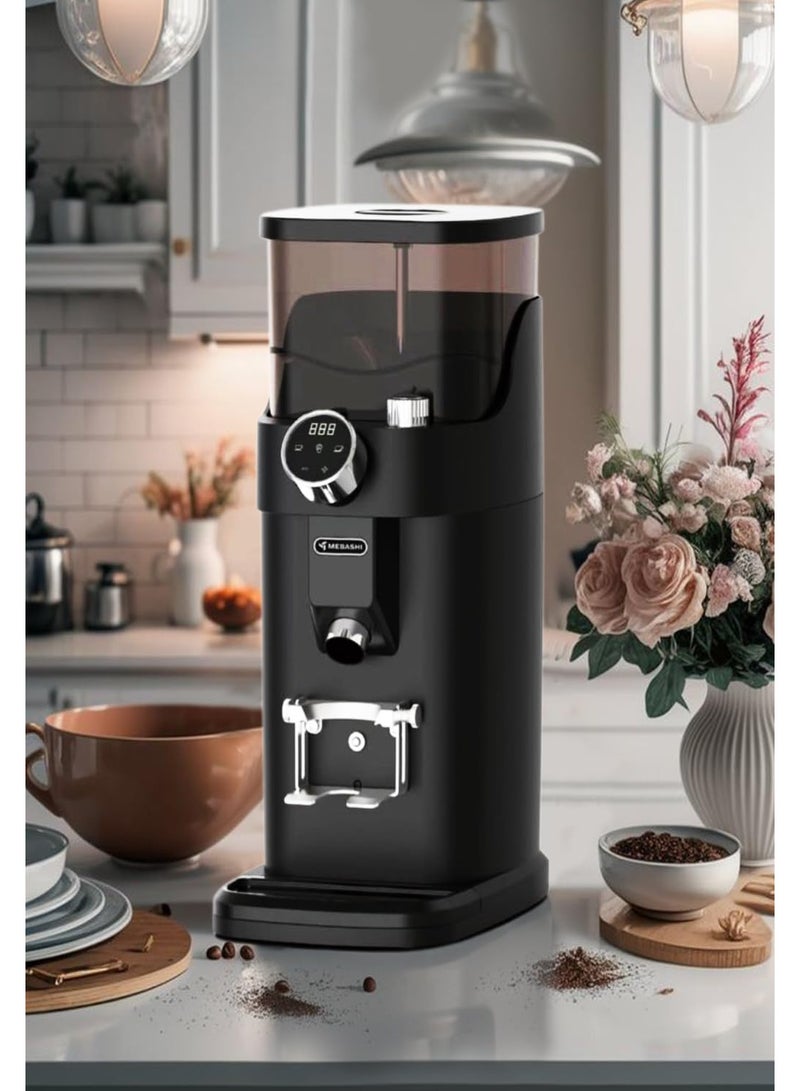 MEBASHI Digital Coffee Grinder with Touch Screen, 1.2 kg Hopper, 64mm Stainless Steel Blade, (ME-CG2304), 450W, Black - Image 5
