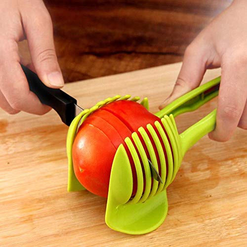 iDream iDream MultiFunctional HardGrip Holder Easy Slicing for Fruits Tomatoes Vegetables Lemons Sturdy Durable Kitchen Tool for Precise Cutting and Enhanced Safety  - Image 4