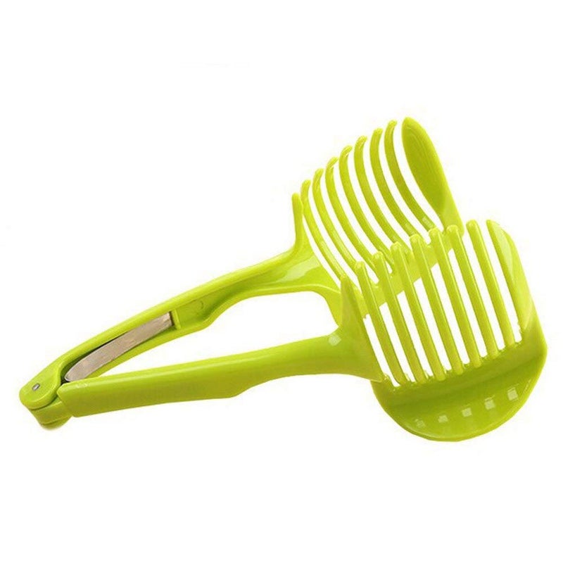 iDream iDream MultiFunctional HardGrip Holder Easy Slicing for Fruits Tomatoes Vegetables Lemons Sturdy Durable Kitchen Tool for Precise Cutting and Enhanced Safety  - Image 1