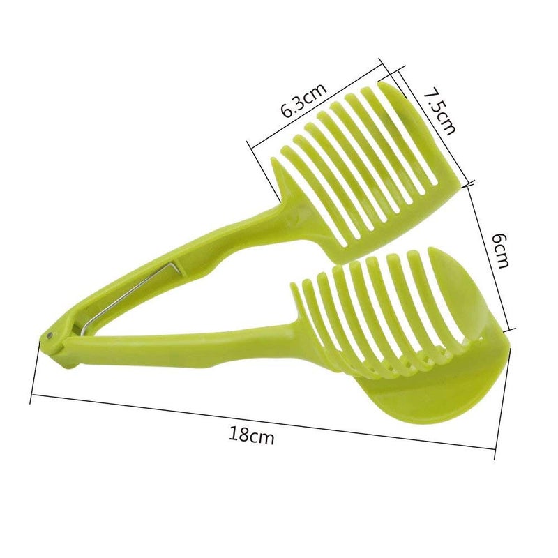iDream iDream MultiFunctional HardGrip Holder Easy Slicing for Fruits Tomatoes Vegetables Lemons Sturdy Durable Kitchen Tool for Precise Cutting and Enhanced Safety  - Image 2
