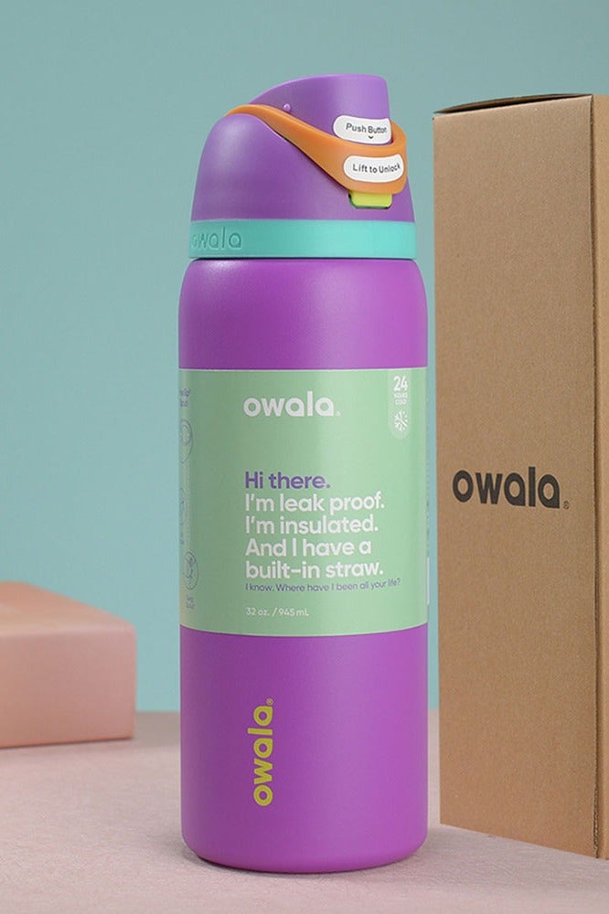 Owala Owala FreeSip Insulated Stainless Steel Water Bottle With Straw For Sports Travel And School BPA Free Sports Water Bottle 32oz - Image 1