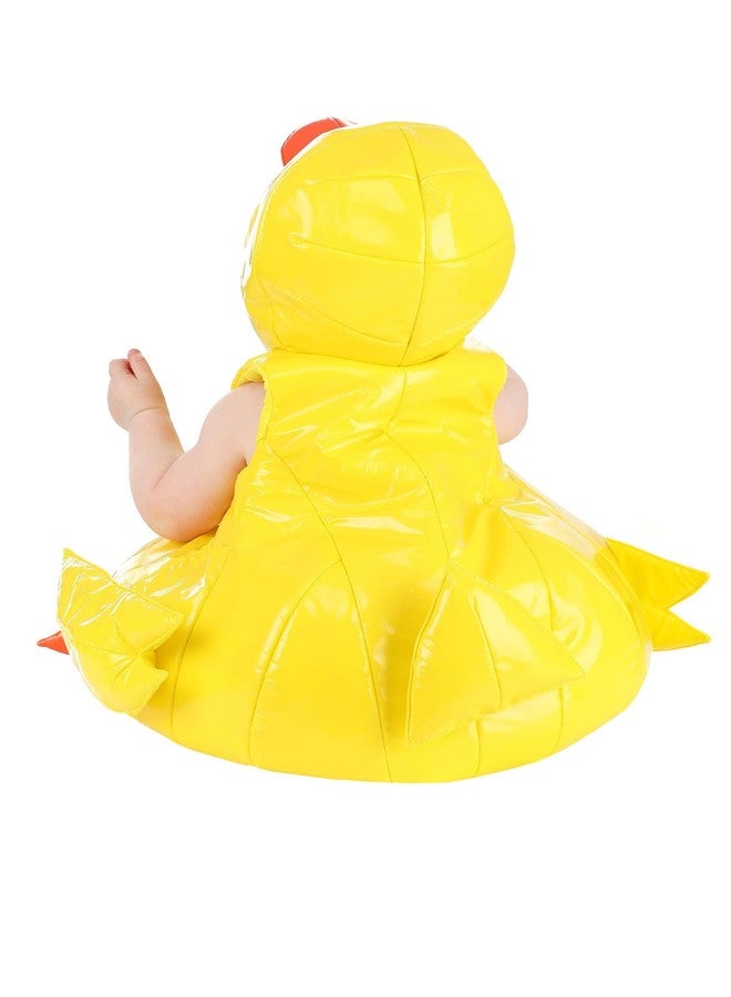 Fun Costumes Infant Rubber Duck Costume - Cute Animal Bodysuit with Attached Hood & Shoe Covers 12/18 months - Yellow - Image 3