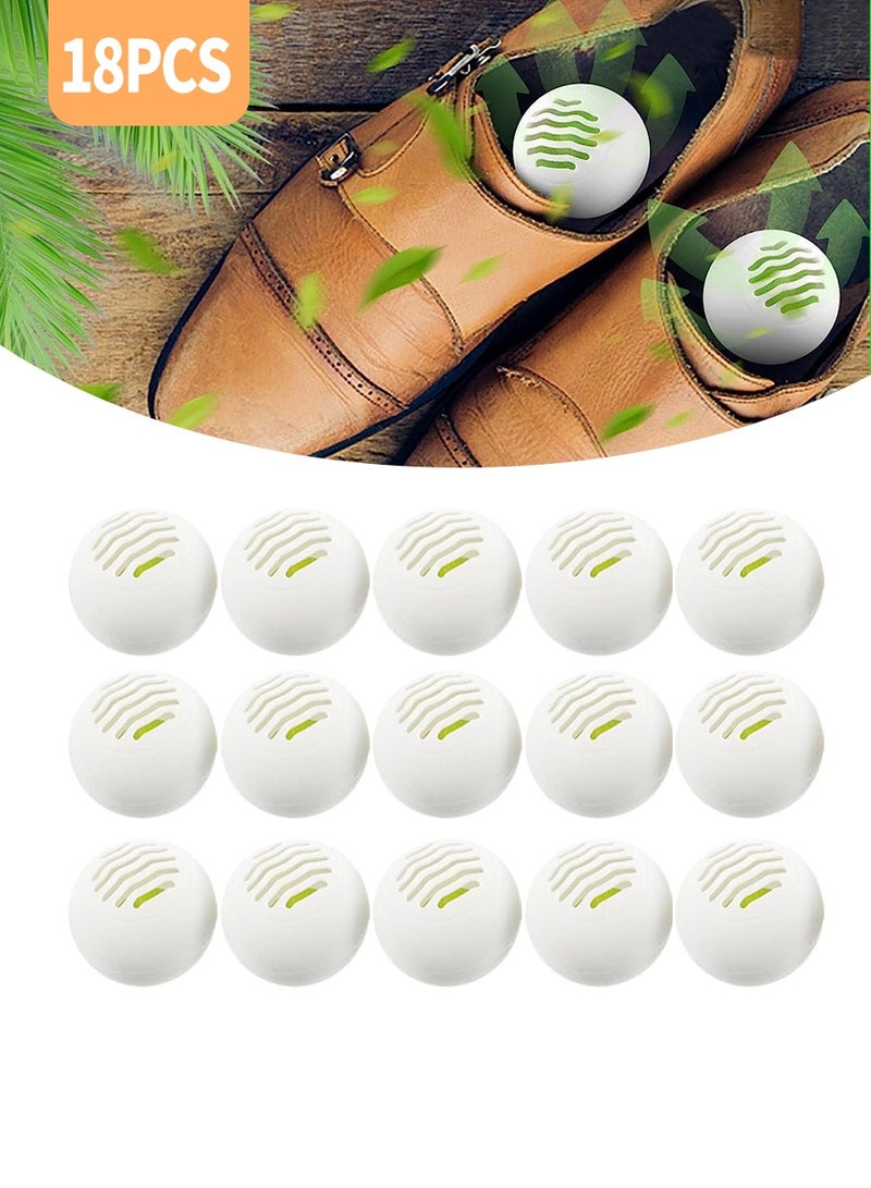 18 Shoe Deodorizing Balls Set, Portable Deodorizing Balls Indoor Long Lasting Deodorizing Fresh, Shoe & Sock Sweat Odor Eliminator Cabinet/Closet Freshener Home Deodorizing Supplies  - Image 1