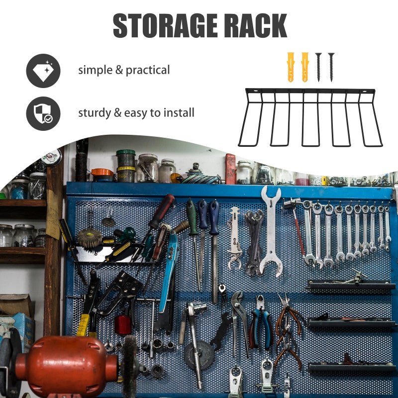 Wall-Mounted Power Tool Storage Holder Heavy Duty Power Tool Organizer Drill Tool Rack - Image 2