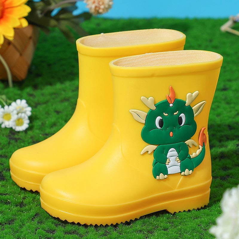 Children'S Cute Rain Boots Waterproof Children'S Rain Boots Children'S Rubber Shoes Baby Water Shoes 2-7 Years Old Cartoon Shoes For Outer Wear - Image 1
