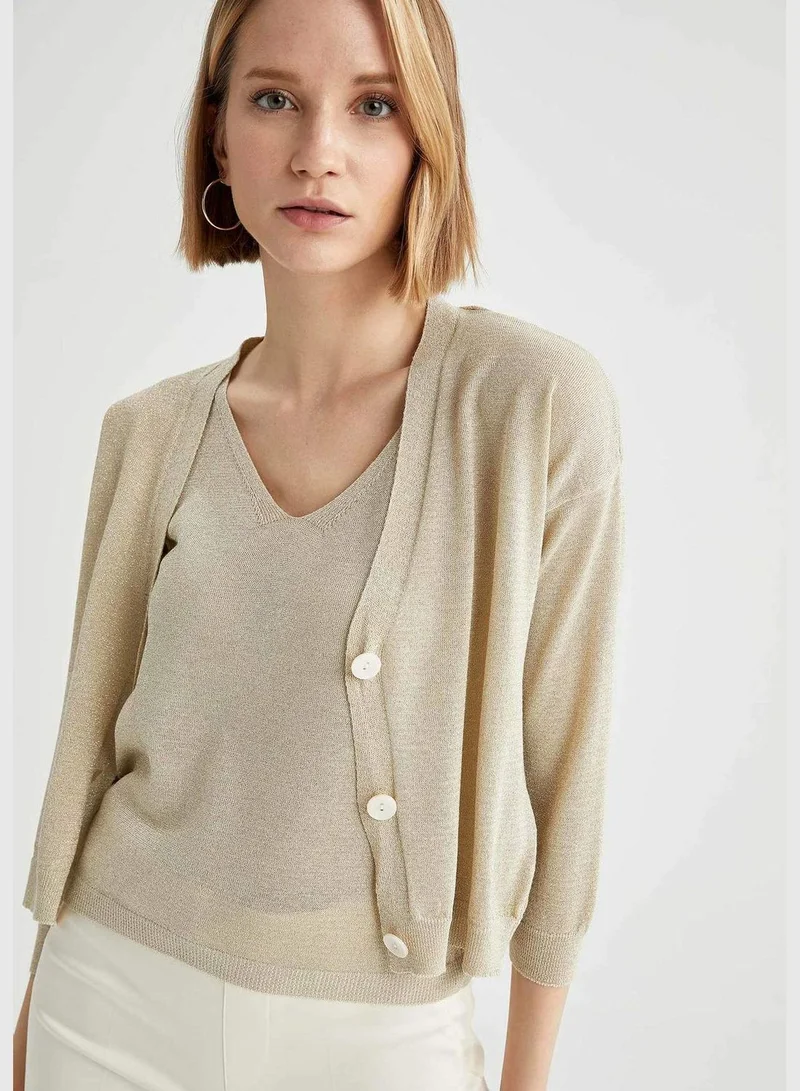 DeFacto Woman Tricot Regular Fit Regular Cardigan