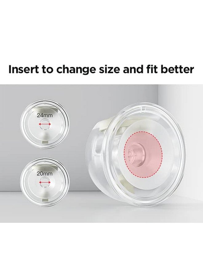 Phanpy 20mm Flange Insert Compatible with Phanpy E-Shine New Cup/E-Joy S2 Breast Pump. Original Phanpy Breast Pump Replacement Accessories(2 Counts) - Image 2