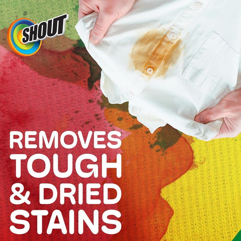 Shout Advanced Laundry Stain Remover Gel, Breaks Down 100+ Types of Tough Stains - 22oz Spray Polished safe edge - Image 3