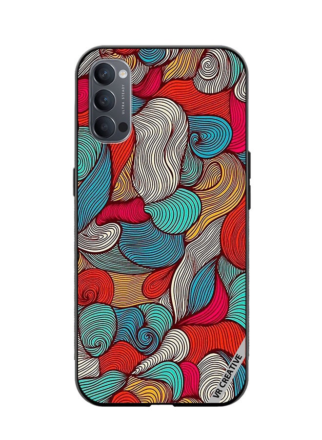 Protective Case Cover For Oppo Reno4 Pro 5G Flower Design Multicolour