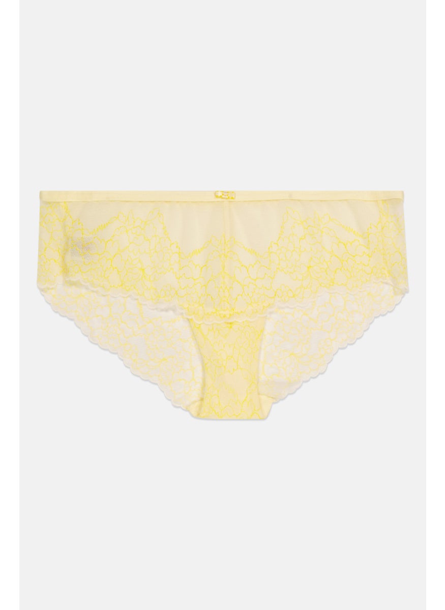 TRIUMPH - Women Textured Pull On Panties, Yellow - Image 1