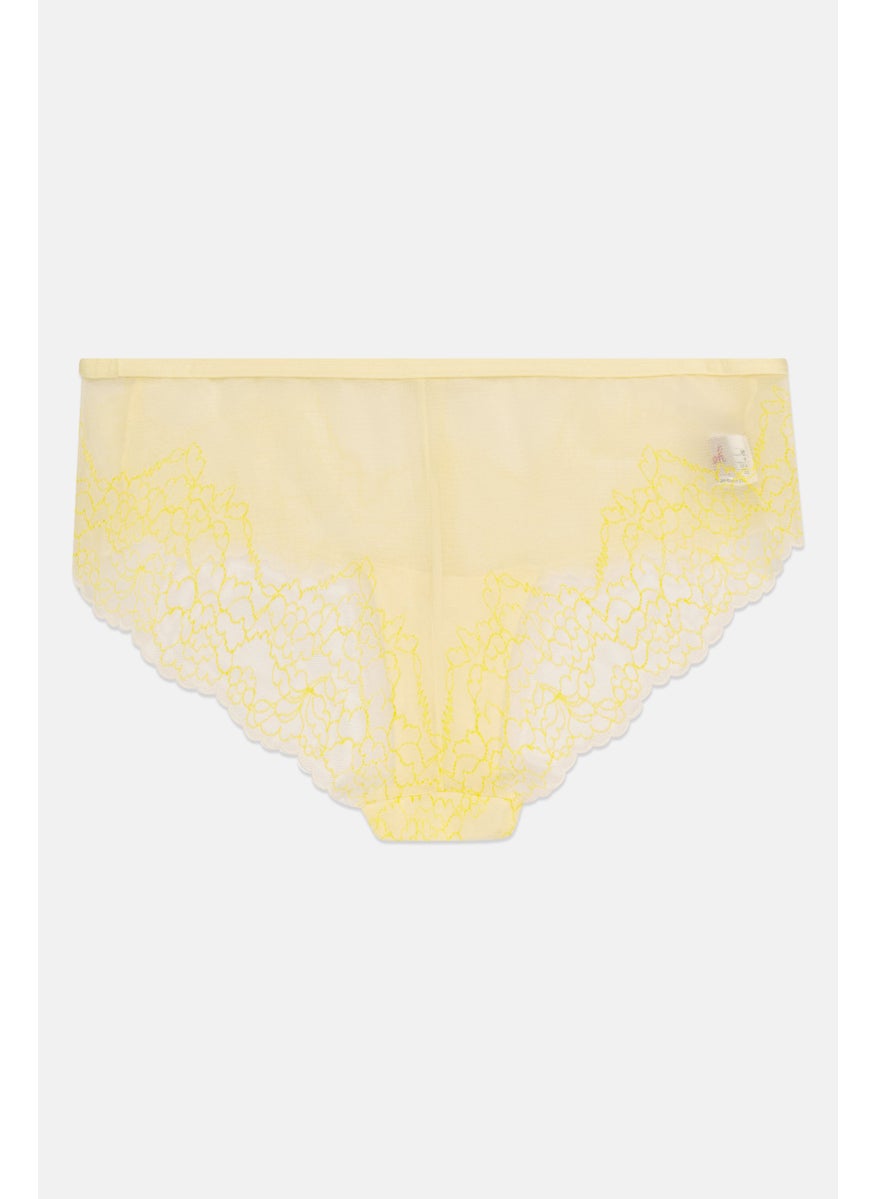 TRIUMPH - Women Textured Pull On Panties, Yellow - Image 1