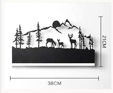 Lyse Decor Mountain Scene Modern LED Wall Light for Living Room Decoration, Wall Lamps for Bedroom, Led Wall Lamp for Office and Cafe Wall Lights (Warm, Natural and Cool) - Image 5