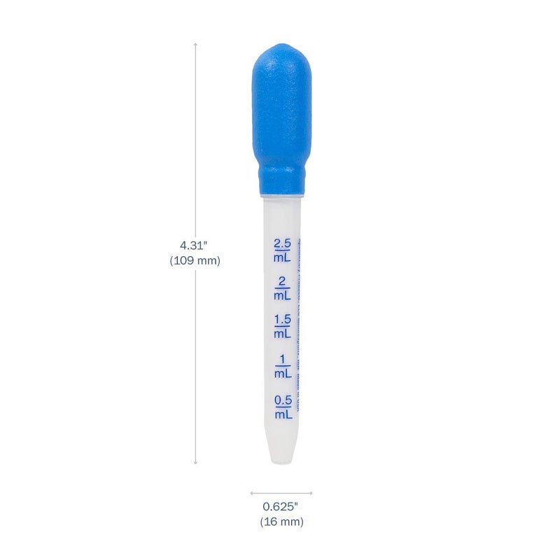 EZY DOSE Kids Oral Liquid Medicine Dropper, For Baby & Toddler, 2.5mL/0.5 TSP Capacity, Calibrated, Easy to Use with Precise Dosing, Color May Vary, BPA Free - Image 2