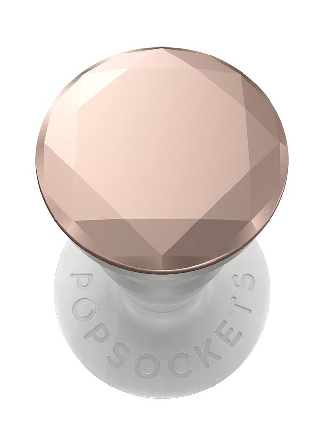 PopSockets Phone Grip with Expanding Kickstand, Adhesive Grip - Metallic Diamond Rose Gold - Image 1