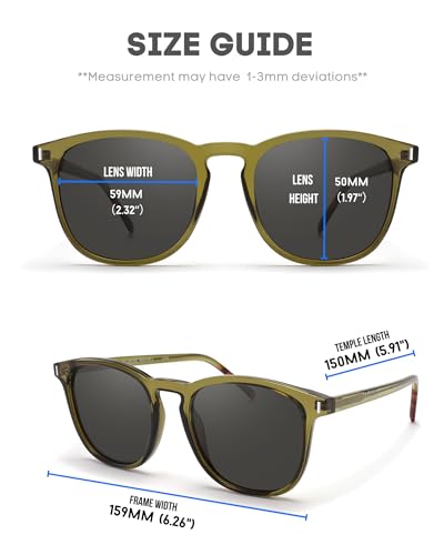 PRIVEL XXL Size Extra Large 159MM Polarized Square Round Sunglasses Big Wide Heads Men UV400 Protection Glasses (PMX015P-2) - Image 5