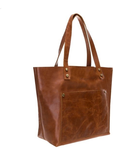 PLM - Moon Leather Women's Bag Large Size G19 Tan - Image 1