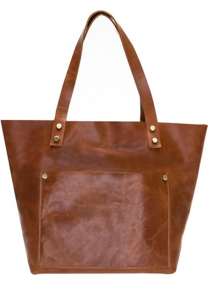 PLM - Moon Leather Women's Bag Large Size G19 Tan - Image 1