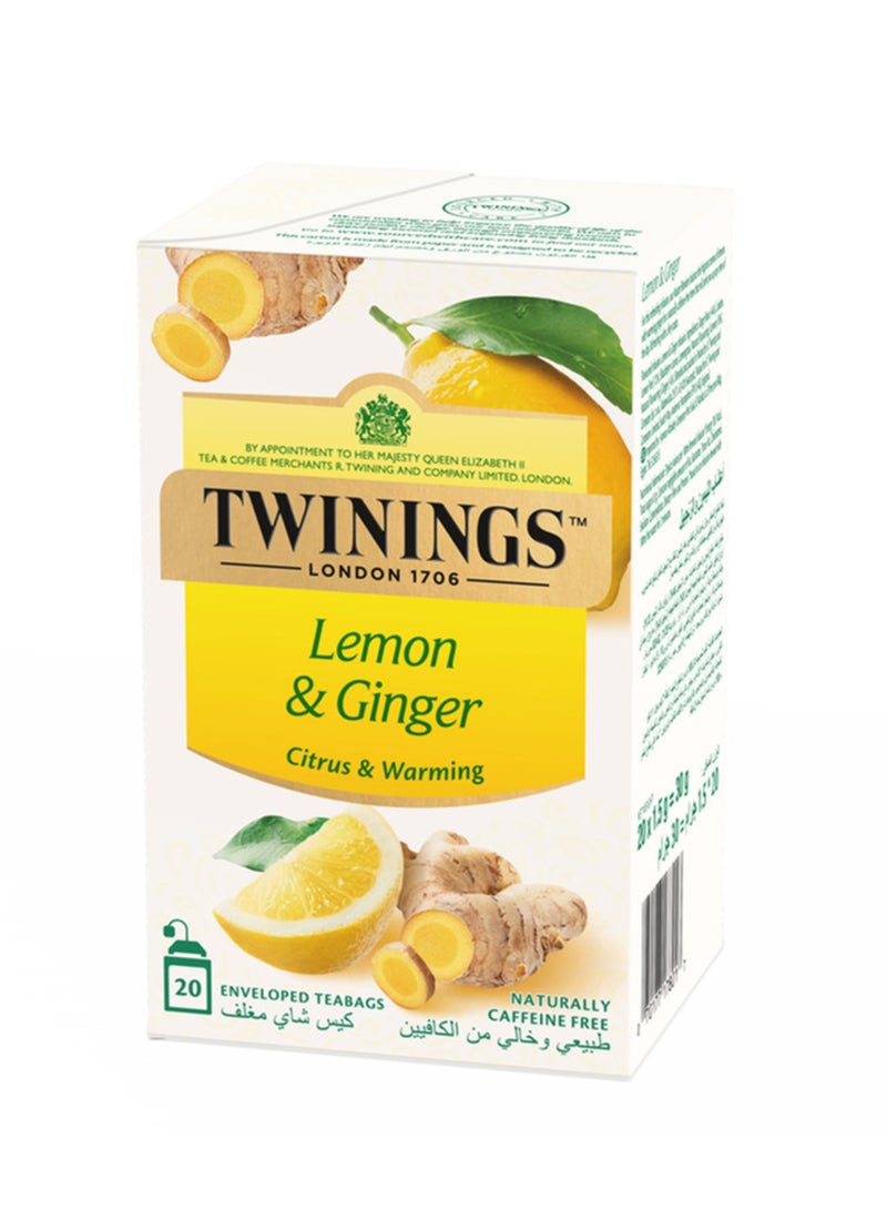 تويننجز شاي بالليمون والزنجبيل (30جم) 20 كيس شاي - Image 3