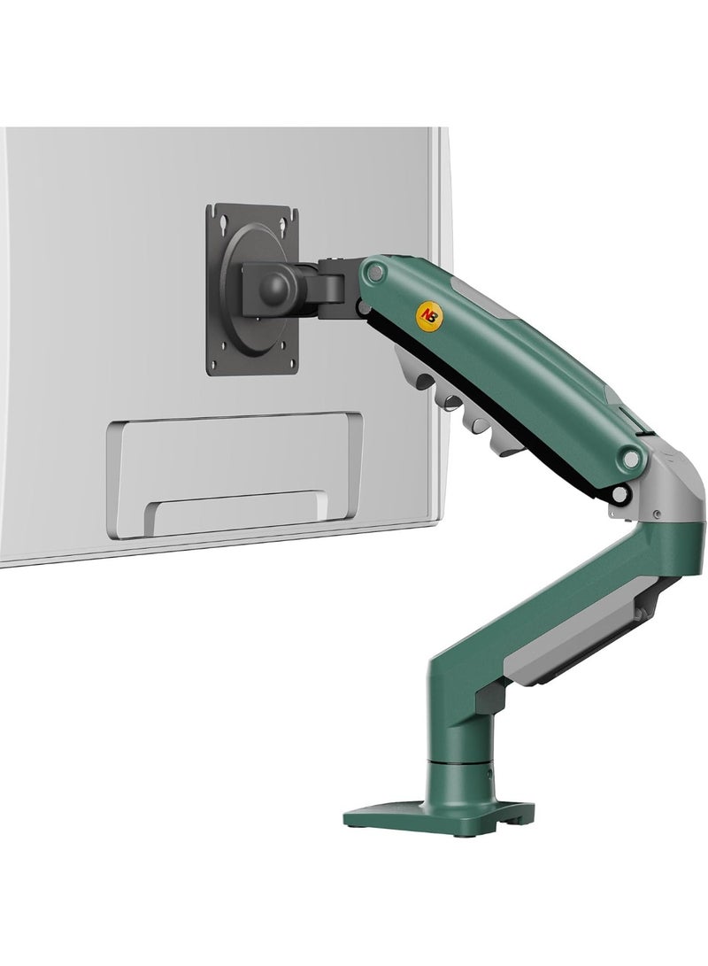 NB Ergonomic Universal Monitor Stand Single Arm Swivel Monitor Stand with Gas Spring Arm for 17-30 inch (2K-9K) F80-XD (Lava Green) - Image 1