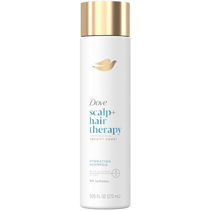 Dove شامبو ترطيب كثافة الشعر وفروة الرأس للعناية اللطيفة، مع فيتامين ب3، زنك و0% كبريتات، 9.25 أونصة - Image 2