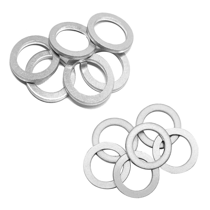 6pcs Transmission Fluid 6pcs Rear Differential Oil Drain Plug Washer Gasket Seal 20mm18mm Replacement for Honda Acura Civic Accord Odyssey CRV Pilot Fit OEM PN Part 941092000 90471PX4000