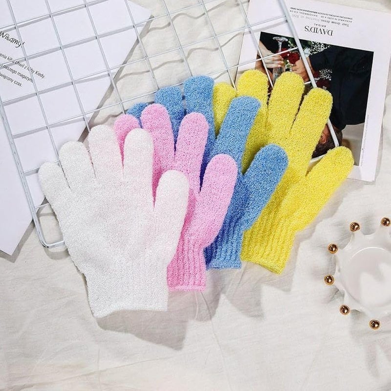 Bath Exfoliating Gloves 3 Pairs – Premium Shower Exfoliator Mitts for Smooth Skin, Reusable Body Scrub Gloves for Men & Women, Improves Absorption of Skincare Products, Durable Design - Image 3