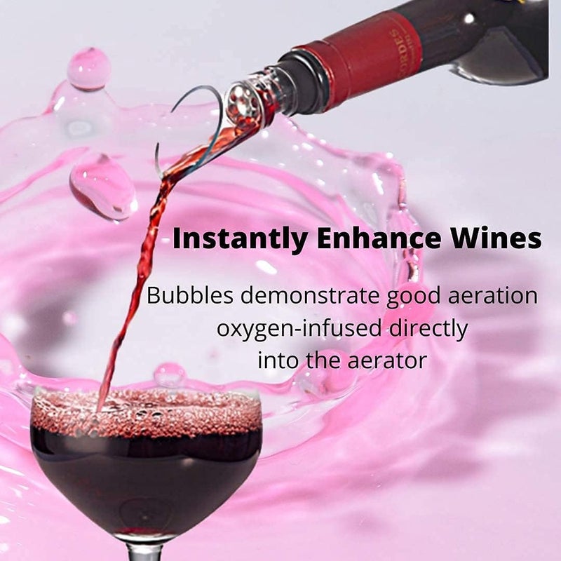 Trovety Aerators For Wine – 2-in-1 Diffuser Oxygenator and Pouring Dispenser for Enhanced Smoother Flavors of Red Wines – Silicone Aeration Breather (2 Pack Wine Aerator Pourer) - Image 2