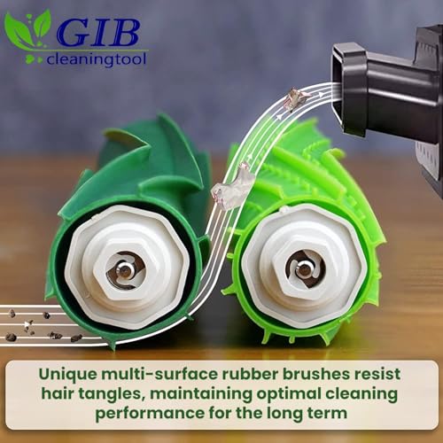 GIB cleaningtool Replacement Parts for iRobot Roomba s9 (9150) s9+ s9 plus (9550) S-Series Vacuum Cleaner, Multi-Surface Rubber Roller Brushes, 2 Sets - Image 2