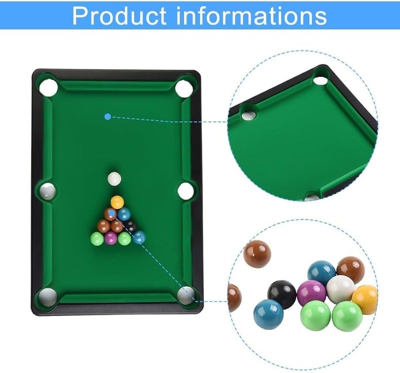 لعبة طاولة بلياردو محمولة مدمجة لعبة تفاعلية لتخفيف التوتر لجميع الأعمار لون L - Image 5