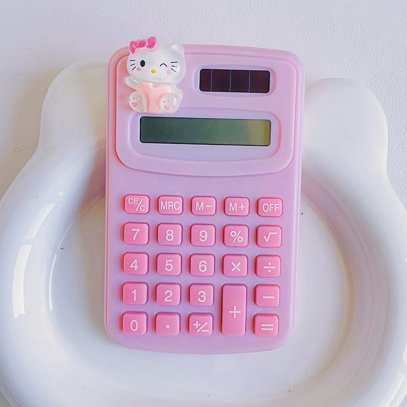 Calculator Cartoon Cute Mini Office Primary School Exam Multifunctional Portable Small Portable Computer - Image 1