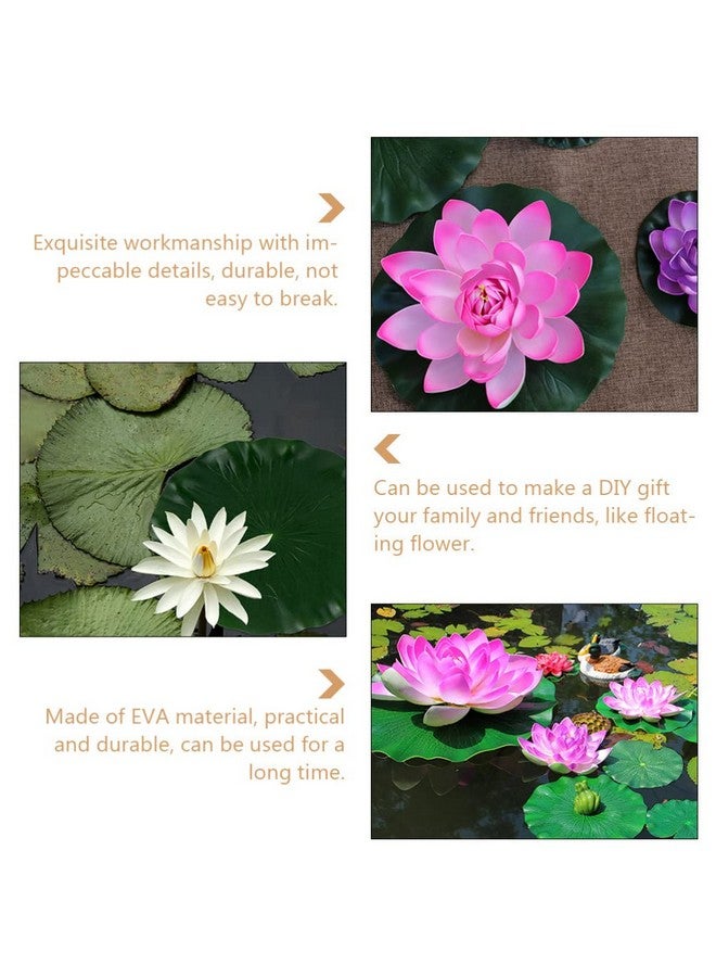 DOITOOL Lily Pads For Ponds Artificial Floating Foam Lotus Leaves 3Pcs Realistic Lily Pads Leaves Artificial Water Lily Pads Ornaments For Pond Pool Aquarium Water Decoration (40X40Cm)  - Image 5