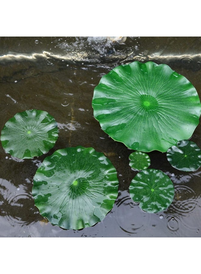 DOITOOL Lily Pads For Ponds Artificial Floating Foam Lotus Leaves 3Pcs Realistic Lily Pads Leaves Artificial Water Lily Pads Ornaments For Pond Pool Aquarium Water Decoration (40X40Cm)  - Image 2