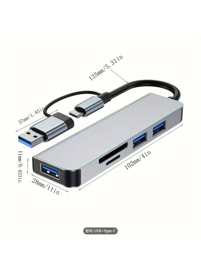 Neutral Usb 2 To 8 Hub High-speed Hub Splitter 8-port Docking Station Multifunctional Computer Docking Station - Image 1