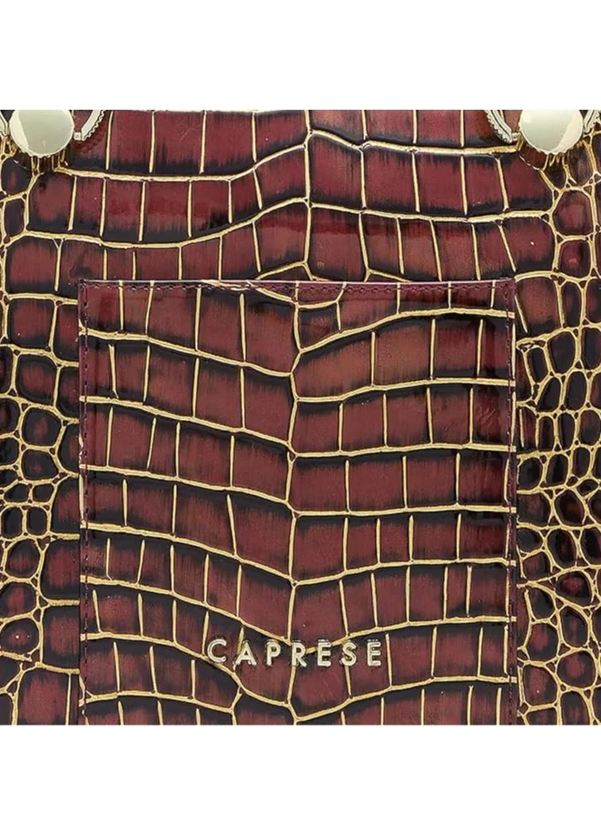 CAPRESE Caprese Miranda Tote Bag, Medium-Burgundy | Stylish Handbag for Women | Spacious, Versatile Office & Daily Essentials Tote | Top Zip Closure