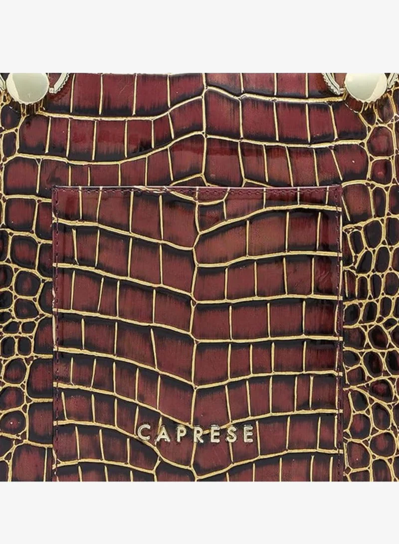 CAPRESE Caprese Miranda Tote Bag, Medium-Burgundy | Stylish Handbag for Women | Spacious, Versatile Office & Daily Essentials Tote | Top Zip Closure