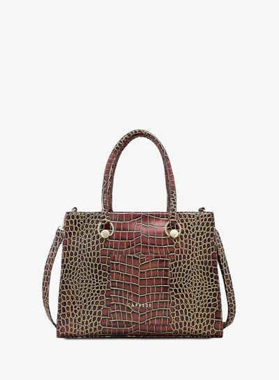 CAPRESE Caprese Miranda Tote Bag, Medium-Burgundy | Stylish Handbag for Women | Spacious, Versatile Office & Daily Essentials Tote | Top Zip Closure