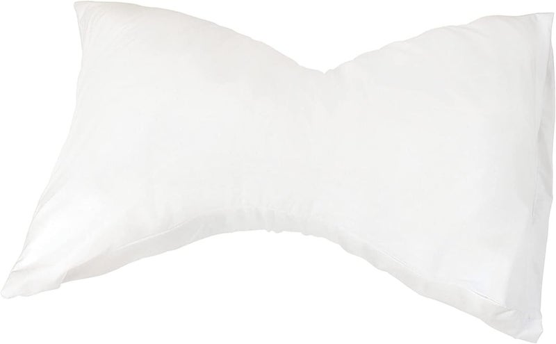 DMI Neck Pillow for Cervical Neck and Shoulder Support to Relieve Pain and Headaches with Removable Cover Medium Support White - Image 1