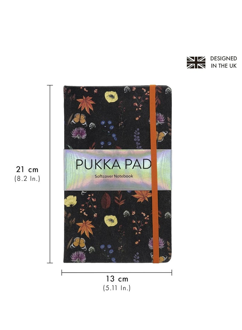 Pukka Pad Bloom Softcover Pad Notebook – 21 x 13cm – Pack of 3 Floral Designs, Black - Image 2