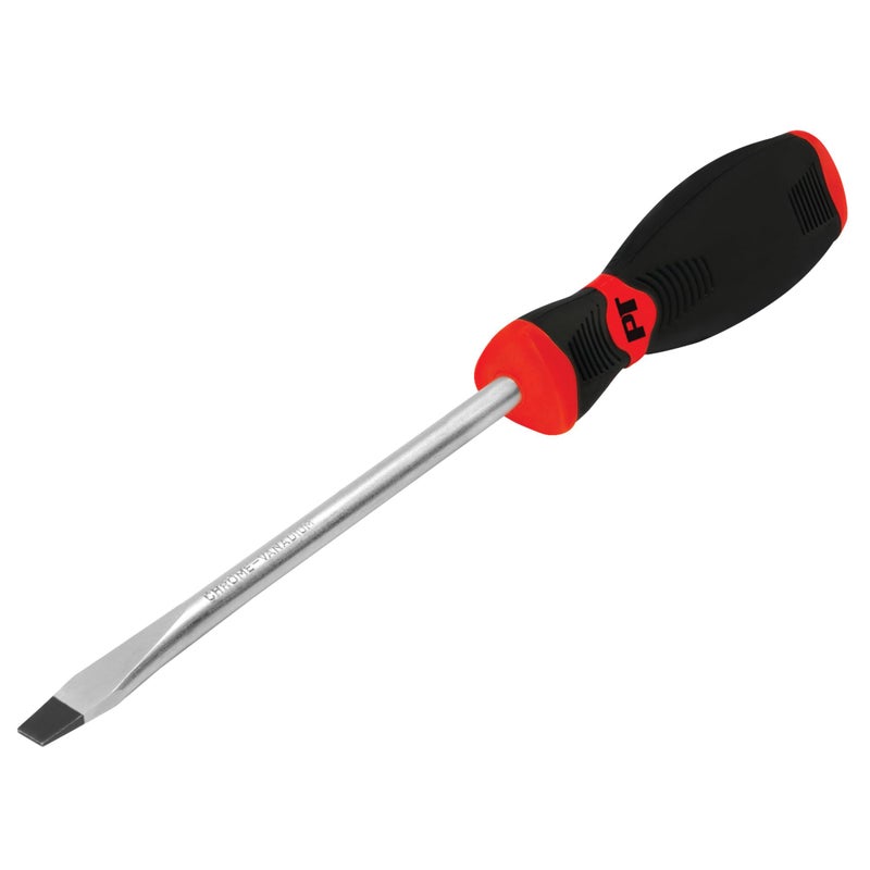 Performance Tool W30991 Black & Red Slotted Screwdriver, 5/16-Inch x 6-Inch